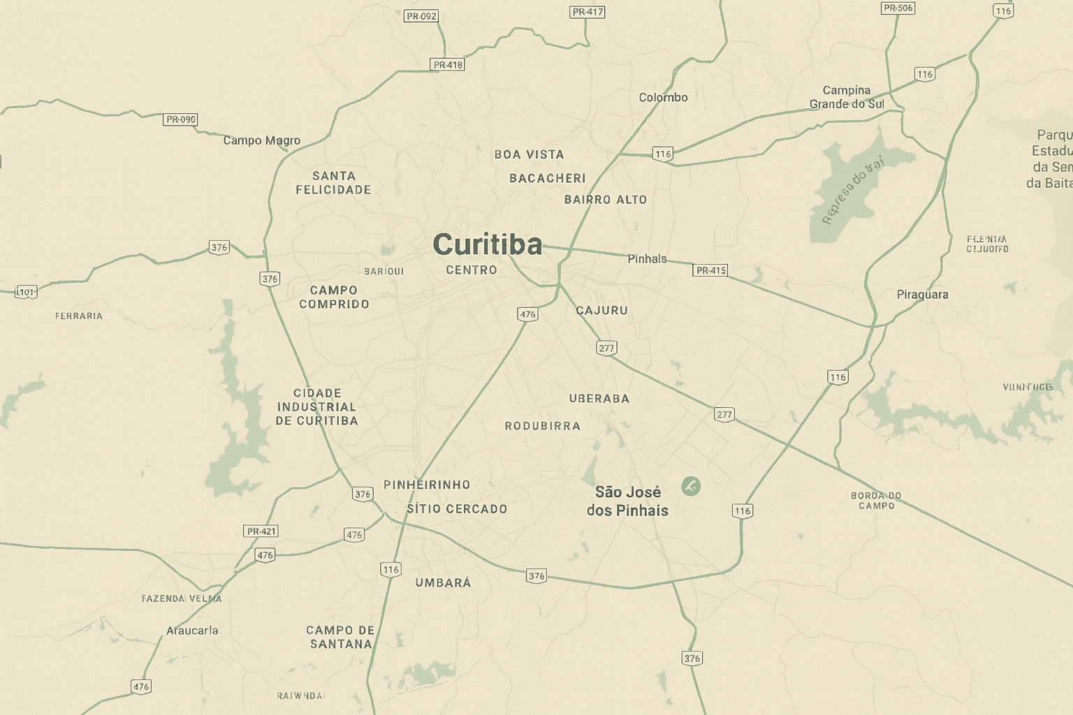 melhores bairros de Curitiba